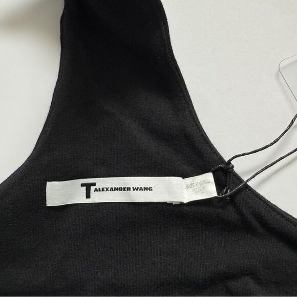 Alexander Wang T Black Compact Jersey Bodysuit Size X-Small NWT - Picture 3 of 7
